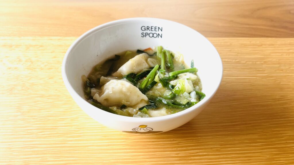 GREEN SPOON メインディッシュ 白菜とニラの中華ねぎだれ水餃子